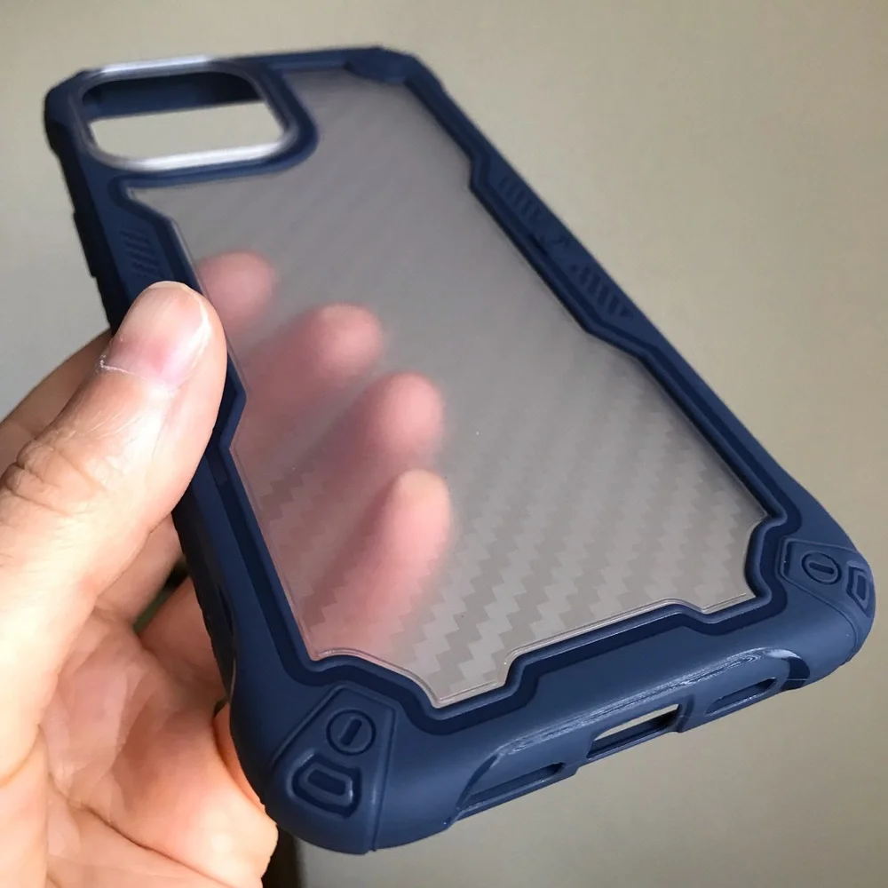 For iPhone 13 mini,13,13 PRO,13 PRO MAX phone case carbon fiber texture clear